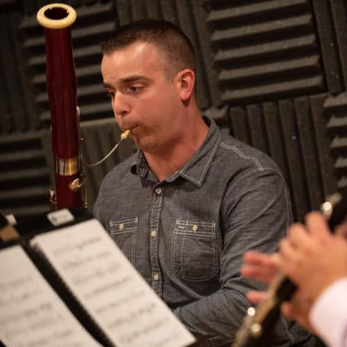  Bassonist Shares Skills with Students